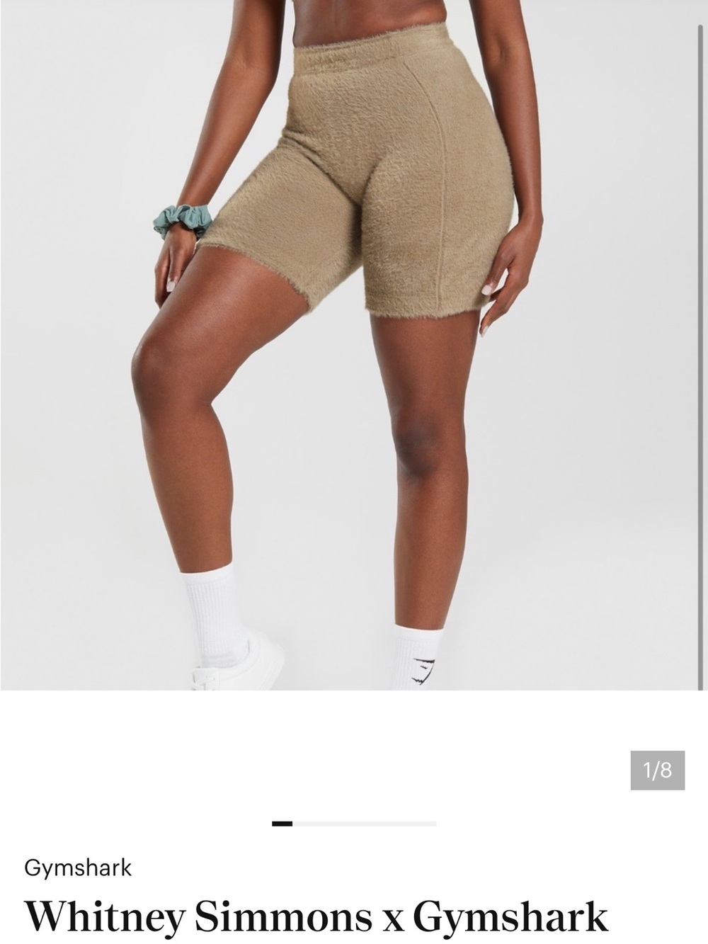 Gymshark Tan Cozy High-Waist Bike Shorts